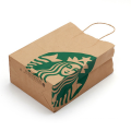 Take Away Packaging Craft Paper Bag With Handles